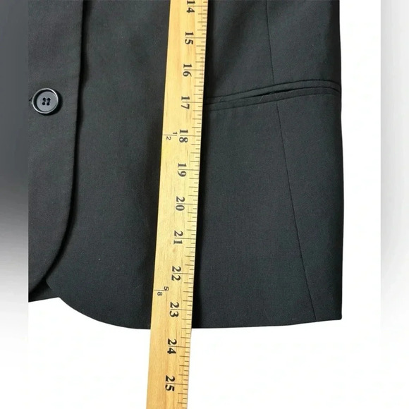 Theory Black Blazer Size 10 Office Business Minimalist Contemporary - Picture 11 of 11